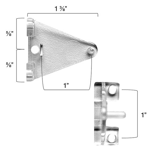 Hold Down Plastic Bracket For 2 inch Horizontal Blind Pack of 10 Clear 611138455336 eBay