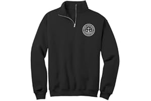Voila Print Embroidered Custom Logo Quarter Zip Sweatshirt, Personalized Logo Zip Pullover, Text or Monogram Unisex Quarter Z