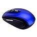 Perman Portable 2.4GHz Wireless Optical Gaming Mouse Mice + USB Receiver for Computer PC Laptop Gamer Blue
