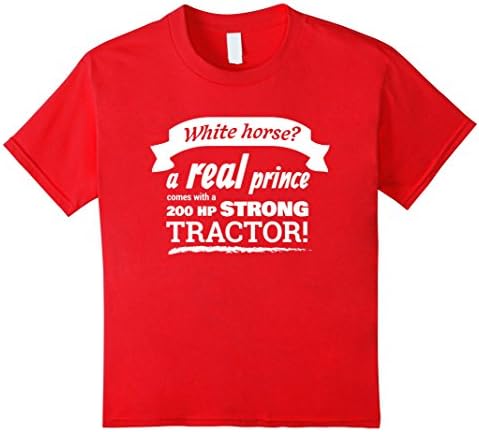 Kids Farming Simulator - Real Prince T-Shirt (white) 12 Red