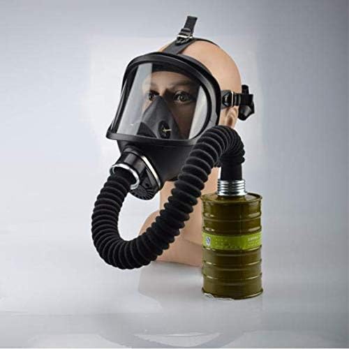 Head Mask Full Face Ventilative Biochemical (Respirator Canister) Gas-Proof, Dust-Proof Organic Vapor Chemicals, Special for Public Safety Protection