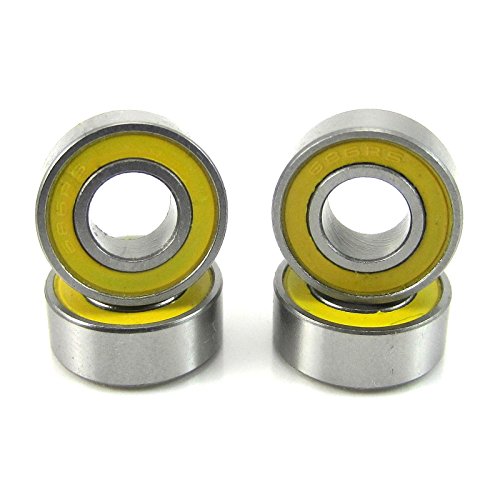 6x13x5mm Precision Ball Bearings ABEC 3 Rubber Seals (4) 686-2RS-YE