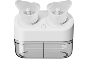 PRETIDY Electric Portable Eye Wash Station - Automatic Flush Cup, Eye Washing Kit for Dry Eye & Stye Relief, Eyewash Rinse Flushing Machine Device (White)