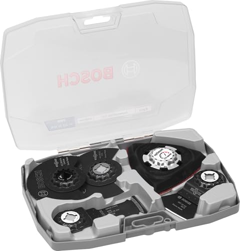 Bosch 8x Renovierungs-Sägeblatt-Set, 8-tlg. (für Holz mit Nägeln, Sandwich-Metall, 160 x 222 mm, Professional Zubehör Multifunktionswerkzeug)