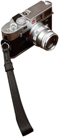 Black Handmade Genuine Leather Camera Wrist Strap cam2022 for Fuji Sony Leica Nikon Canon