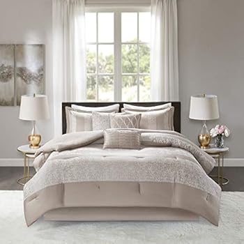 Amazon Com Madison Park Palisades 7 Piece Comforter Set Size