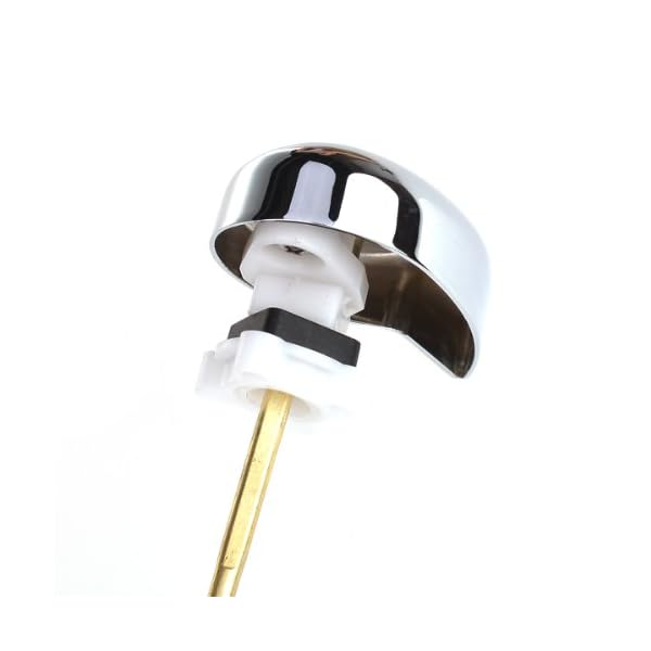 SODIAL(R) Side Mount Toilet Tank Flush Lever Handle for Toilets Yellow silver - Image 5