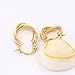 Juvel Jewelry Fashion Noble Style 14K Gold Plated Hoop Earrings 3 Circles Round Shape For Party