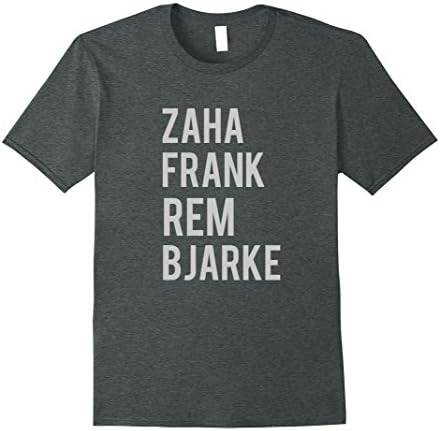 Mens Zaha Frank Rem Bjarke Shirt Medium Dark Heather