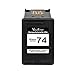 Valuetoner Remanufactured Ink Cartridge Replacement for HP 74 75 Ink cartridges Combo Pack CC659FN CB335WN CB337WN for OfficeJet J5700 J6400 PhotoSmart C4200 C4300 C4400 C4500 C5200 C5500 D5300 2 Pack