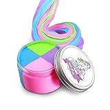 Fluffy Unicorn Poop Slime - Soft Floam Putty 7 oz Jar (Unicorn)
