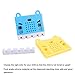 MakerFocus 2pcs Micro:bit Protective Case Non-Acrylic Silicone Case Cute Pattern, Soft Microfiber and Easy to Storage for BBC Micro:bit Board Blue and Yellow