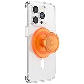 PopSockets Phone Grip for MagSafe, Magnetic Holder, Phone Stand - Orange Zest