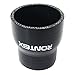Ronteix Universal ID 4 Inch to 3.5 Inch 4-Ply Reducer Coupler Silicone Hose (102MM to 89MM, BLACK)