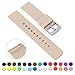 GadgetWraps Silicone Watch Band Strap With Quick Release Pins - 22mm Compatible With Fossil, Pebble, Samsung (Sand)