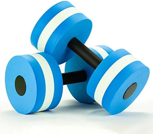 Xtreme Sport DV Premium Aquatic Dumbbells - Set of 2, Water Weights, Low Impact Aerobics Exercise Equipment Barbells
