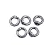 Eowpower 5 Pieces 304 Stainless Steel M8 Ring Eye Bolt Threaded Nuts