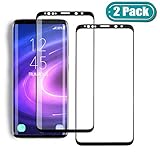 MSLAN [2 Pack] Samsung Galaxy S9 Screen Protecto, 3D Curved Tempered [Anti-Bubble][9H Hardness][HD Clear][Anti-Scratch] Compatible Samsung Galaxy S9
