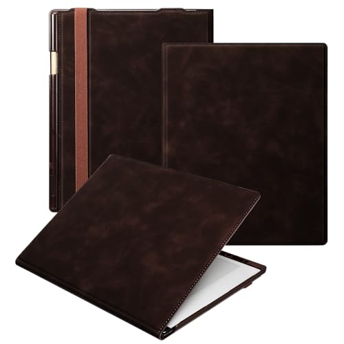E NET-CASE for Remarkable 2, Folio Cover with Pen Holder | Skin Touch Feeling | Brown Color | Compatible with RM2 | 2020 Released