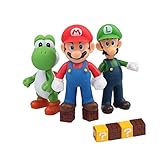 HXDZFX 9 PCS Mario and Luigi Toys Figurines - Super Mario Action Figures Toys - Yoshi & Mario Bros - Mario Toy for Boys - Premium Mario Cake Toppers Decoration