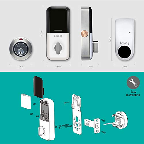 Brilong-Smart-Lock-Bluetooth-Enabled-Wi-Fi-Bridge-Alexa-Google-Assistant-Compatible