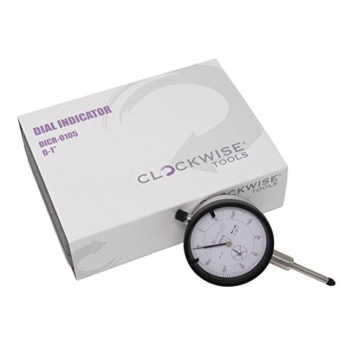 Clockwise Tools DICR0105 Dial Indicator Gage Gauge 01 inch Measuring