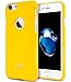 GOOSPERY Pearl Jelly for Apple iPhone 7 Case (2016) Slim Thin Rubber Case (Yellow) IP7-JEL-YEL