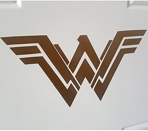 Wonder Woman Movie Logo Gold Metallic Car, Truck, Auto, Cubicle, Tablet, Locker Decal Sticker