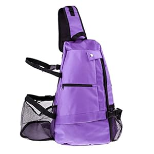 Baoblaze Multi Purpose Yoga Sling Backpack Crossbody Bag Yoga Mat Carrier Bag for Hot Yoga Pilates Workout Gym Sport Travel Hiking Biking