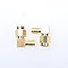 I-MART 2PCS Right Angle 90-Degree Gold Plated RP-SMA Male to RP-SMA Female RF Coaxial Coax Adapter