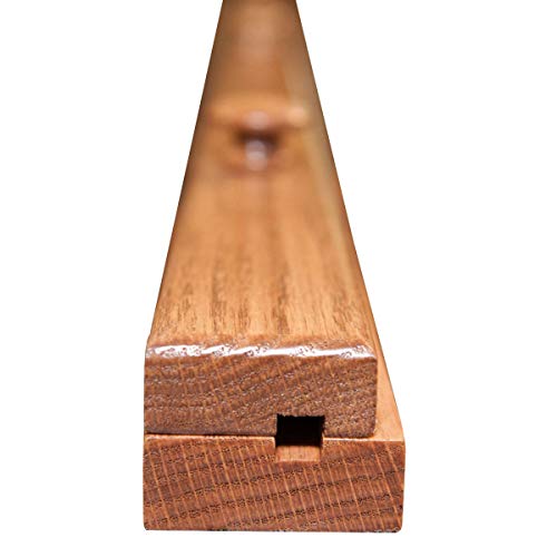 RRD Quilt Hanger for Wall for Display (30”) – Amish Made Wooden Quilt Rack Wall Mount - Rustic Tapestry Hangers for Rugs, Tapestries & Quilts – Quilt Wall Hangers (Oak Wood, Fruitwood Stain, 30” Long)
