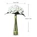 Veryhome Hydrangea Artificial Silk Fake Flower Bunch Bouquet Arrangements for Home Wedding Garden Floral Decor Pack of One (White)