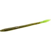 Zoom Trick Worm-Pack of 20 (Watermelon Red Chartreuse, 6.75-Inch)