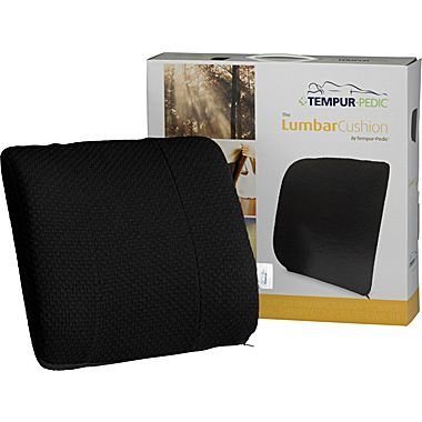 Galleon Tempur Pedic Lumbar Cushion With Fabric Cover Black