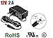 iMBAPrice CCTV Power Adapter - DC 12V 2A, 5.5mm - 2.1mm (UL Approved) Surveillance Security Cameras Power Supply