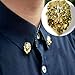 Gold Tone Cool Relief Lion Head Men Women Shirt Suit Collar Pin Badge Brooches