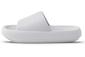 DUBUTO Kids Cloud Slides, Pillow Slides Sandals Slippers for Girls Boys, Shower Bathroom Non-Slip Open Toe Quick Drying Soft Comfy Thick Sole Cushion Platform Shoes