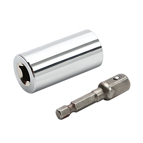 OCGIG 7-19mm(1/4"-3/4")Universal Socket with Metric Wrench Power Drill Adapter Socket Professional Repair Tool,Multi-Function Gator Socket Adapter,Silver,Handyman's DIY Perfect Gift - Thumbnail 6
