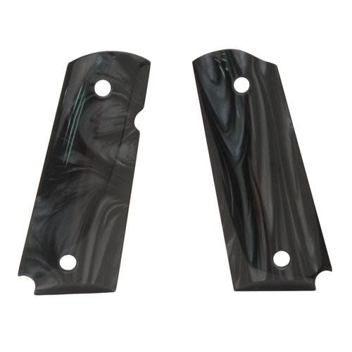 Hogue colt & 1911 officer s grips, black pearl ambi…