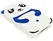 iPhone 4 Phone Case, Bastex 3D Silicone Dark Blue & White Panda Bear Case for Apple iPhone 4, 4s …