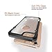 MOOSENG iPhone 7 Plus Case, Moonmini Hybrid Armor Transparent Clear Hard PC Back Panel + TPU Bumper Shock Absorbing Protective Case Cover for iPhone 7 Plus Black