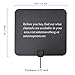Happycamping 50 Miles Amplifier Digital Indoor TV Antenna with 16 Feet Coaxial Cable