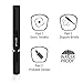 Meafeng Travel Electric Toothbrush with 2 Brush Head 2 Modes Waterproof Sonic Toothbrush by Battery Powered Portable Mini Design for Daily Oral Care Business Travelling and Holiday Use (Black)