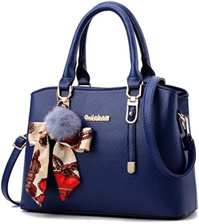 MoRer ハンドバッグ レディース PUレザー ショルダーバッグ 2way 可愛い ポンポン アクセサリー付き 通勤バッグ 大容量 手提げバッグ 肩掛けバッグ 斜め掛け カバン トートバッグ おしゃれ 通勤 お出かけバッグ 出張 OL お出かけ