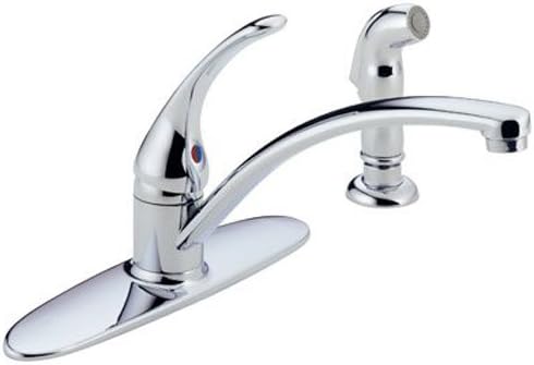 Delta Faucet Foundations Single Handle Kitchen Sink Faucet Chrome