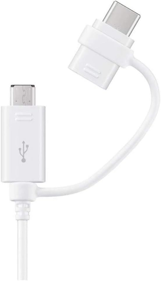 Samsung Original Combo Charge and Sync USB-C/Micro USB Cable - White, 1.5m - Image 5