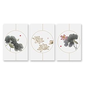 Wall26-3 Panel Canvas Wall Art- Chinese Landscape Painting-Wall Bedroom Living Room Home Decoration - 16"x24" x 3 Panels