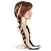 Hiliss Cosplay Costume Hair Wig Brown Party Wig Anna