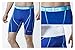 TSLA Men's Athletic Compression Shorts, Sports Performance Active Cool Dry Running Tights, Zero Shorts Blue, Medium