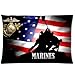 Customized Classic United States Marine Corps (USMC) Pillowcase,One Side Pillowcase Pillow Cover 20x30 inches